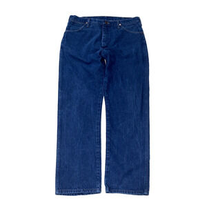 Wrangler Jeans Denim Blue Men Size 36x30 Cowboy Cut Western Chore Rodeo Straight